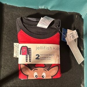 Jellifish Kids Unisex Sleep Set - Red and Black